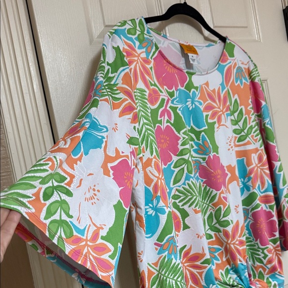 Ruby Rd. Multicolor Floral Top - Picture 4 of 11